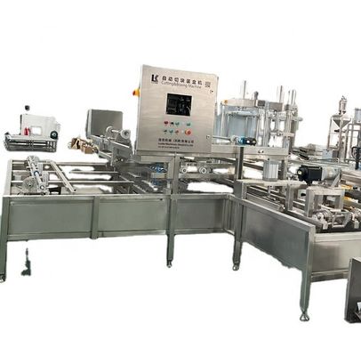 Machine automatique de découpe et d'enveloppe de courge de haricots pour la production de tofu