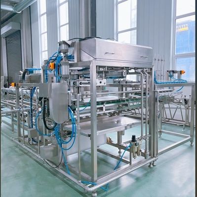 Machine automatique de découpe et d'enveloppe de courge de haricots pour la production de tofu