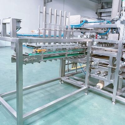 Machine automatique de découpe et d'enveloppe de courge de haricots pour la production de tofu